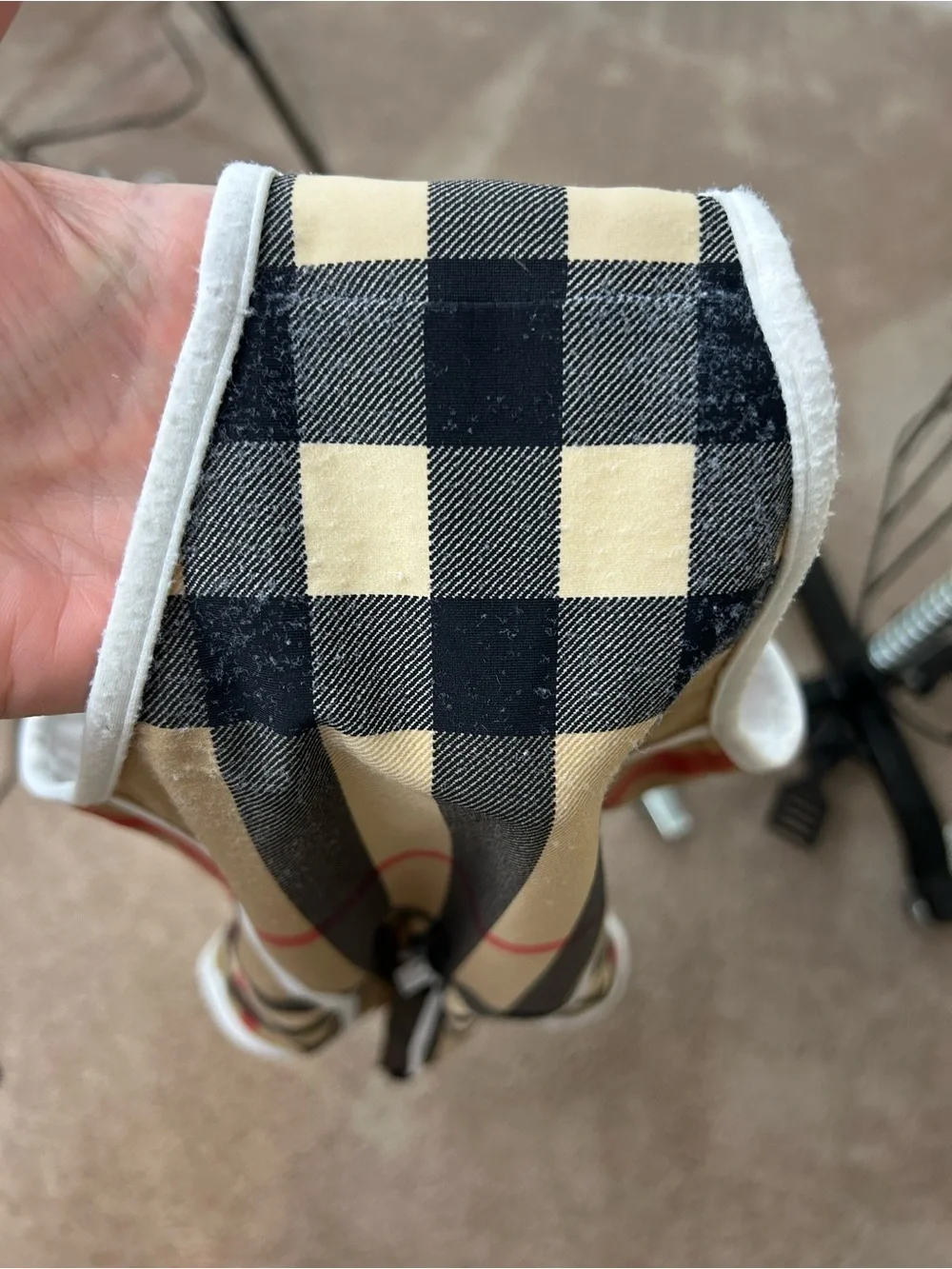 Burberry Beige Check Girls One-Piece Swimsuit Sz 8Y